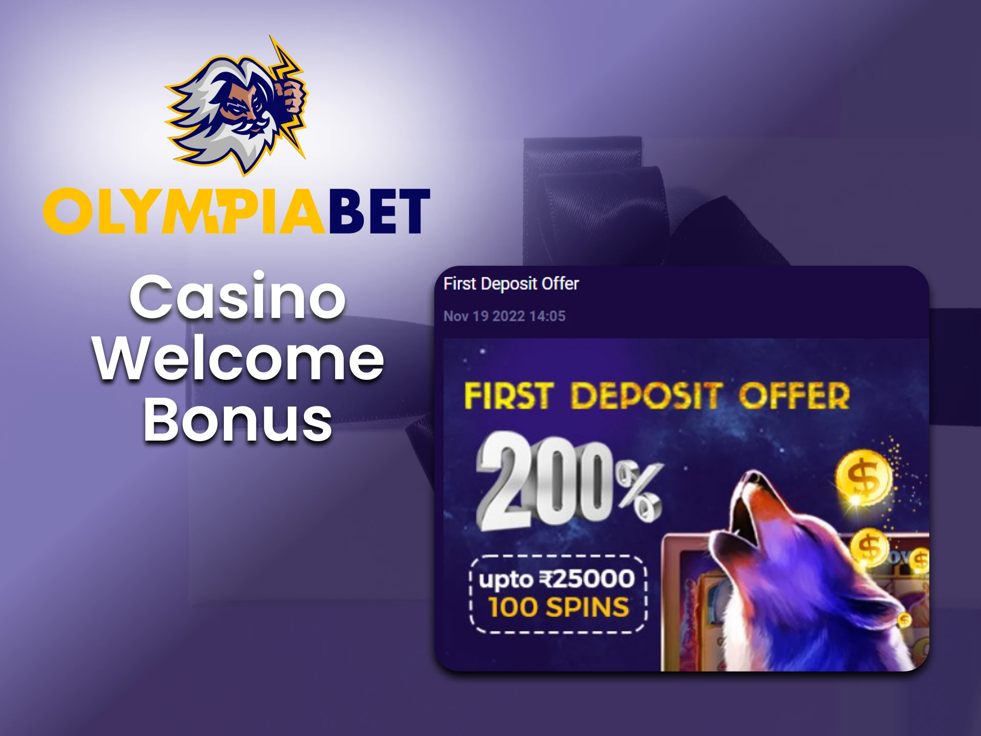 Get a casino bonus from Olimpiabet.