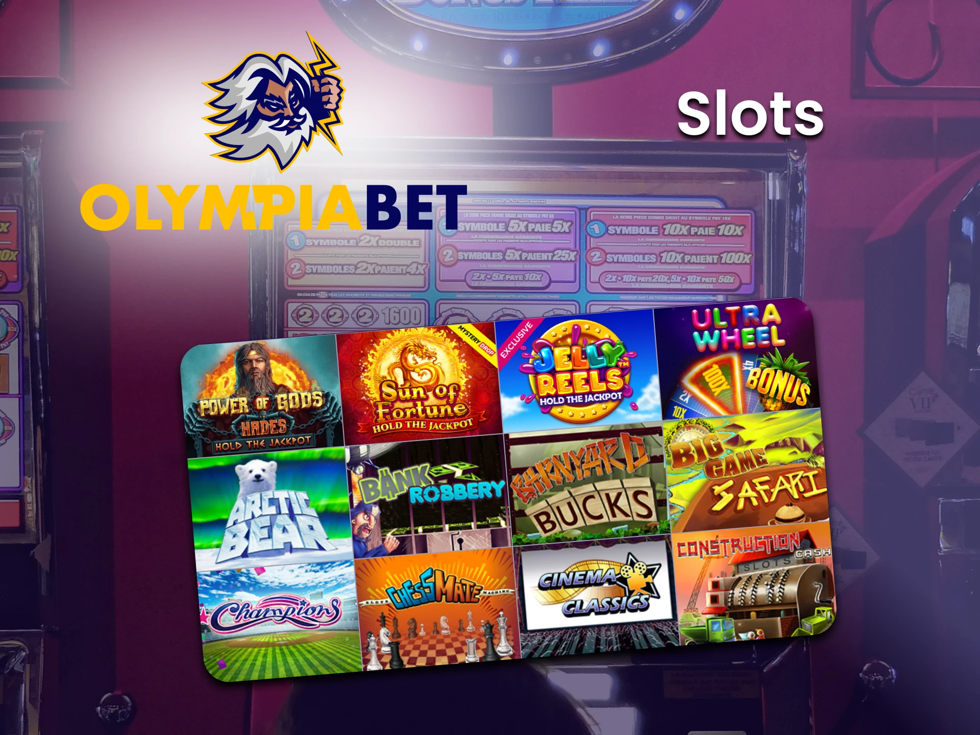 Play Slots in the casino section of Olimpiabet.