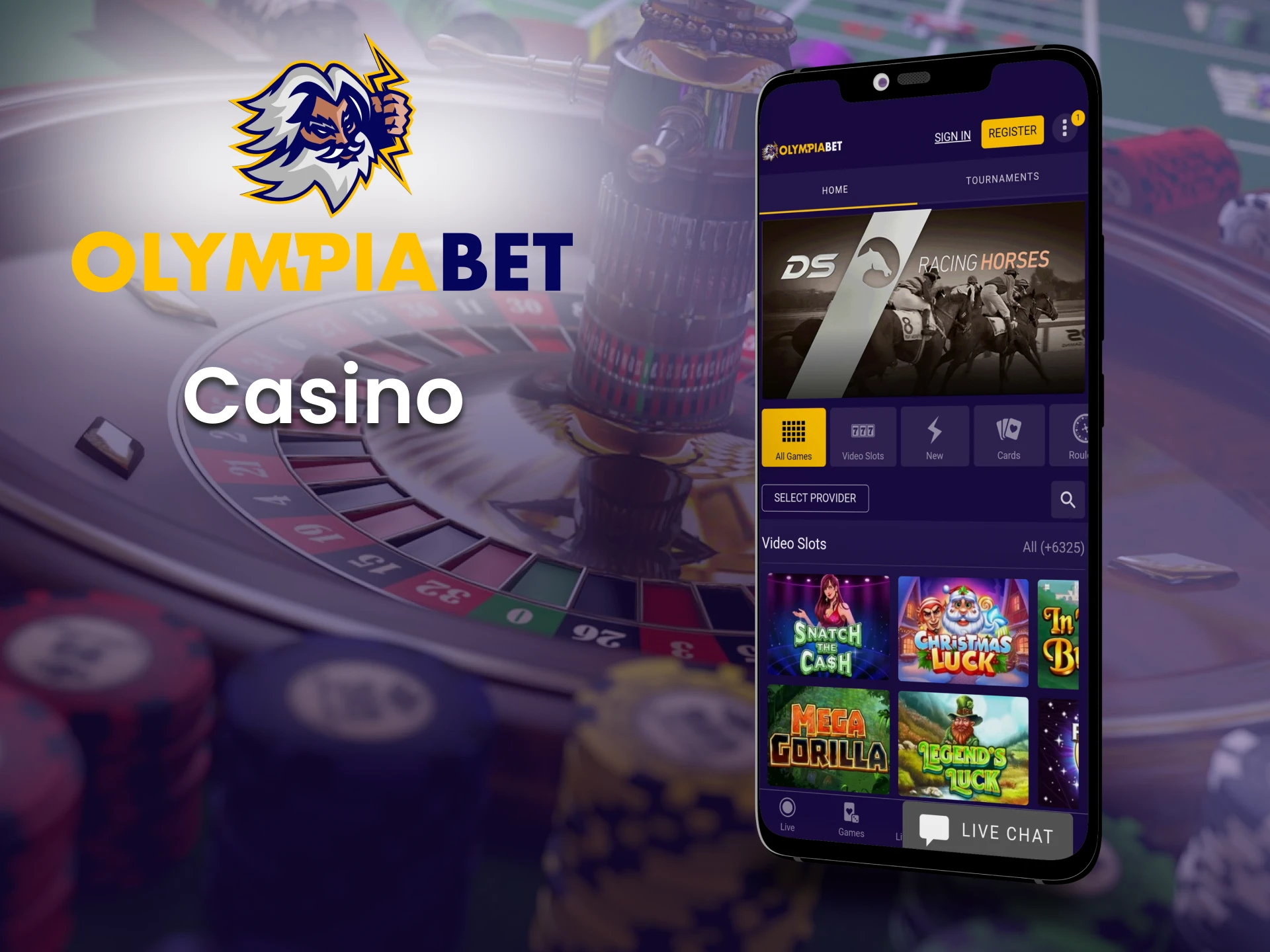 Choose Olimpiabet for casino games.