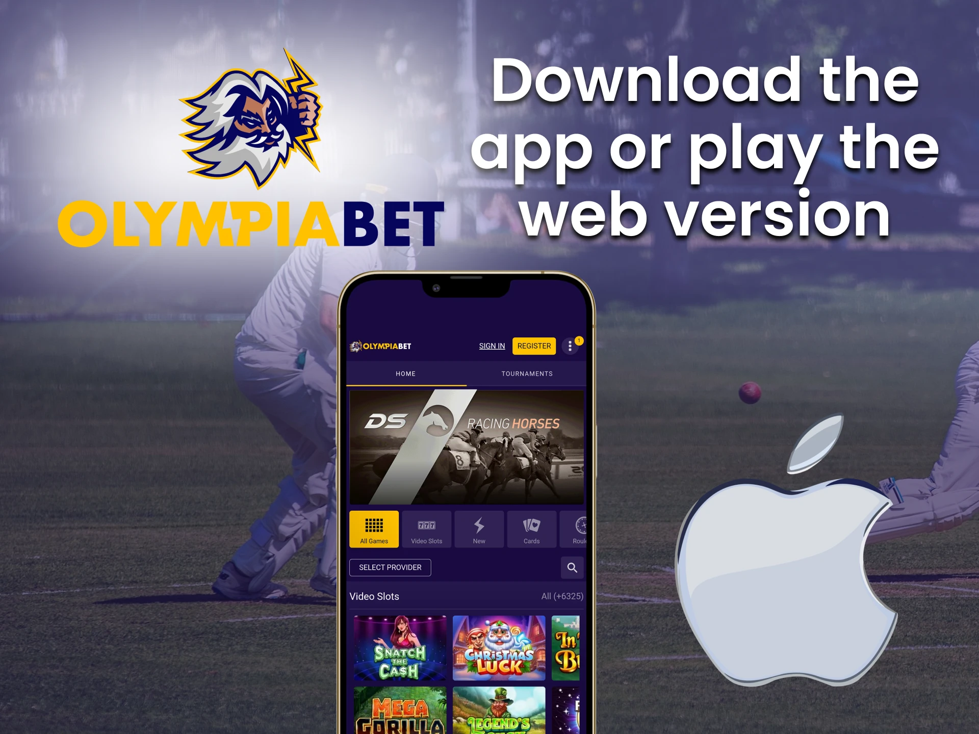 Use the Oimpiabet service on your ios device.