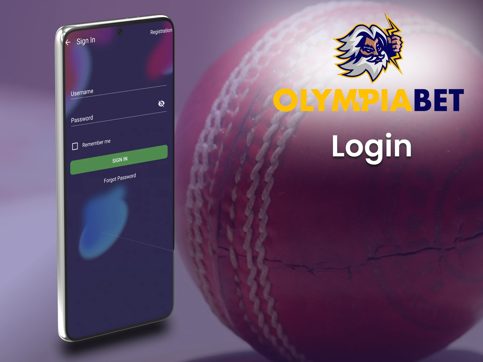 To start playing through the Olimpiabet app, you need to log in to your account.