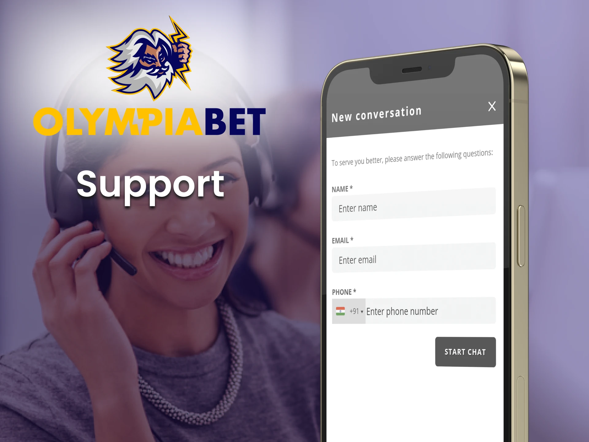 You can always contact technical support through the Olimpaibet application.