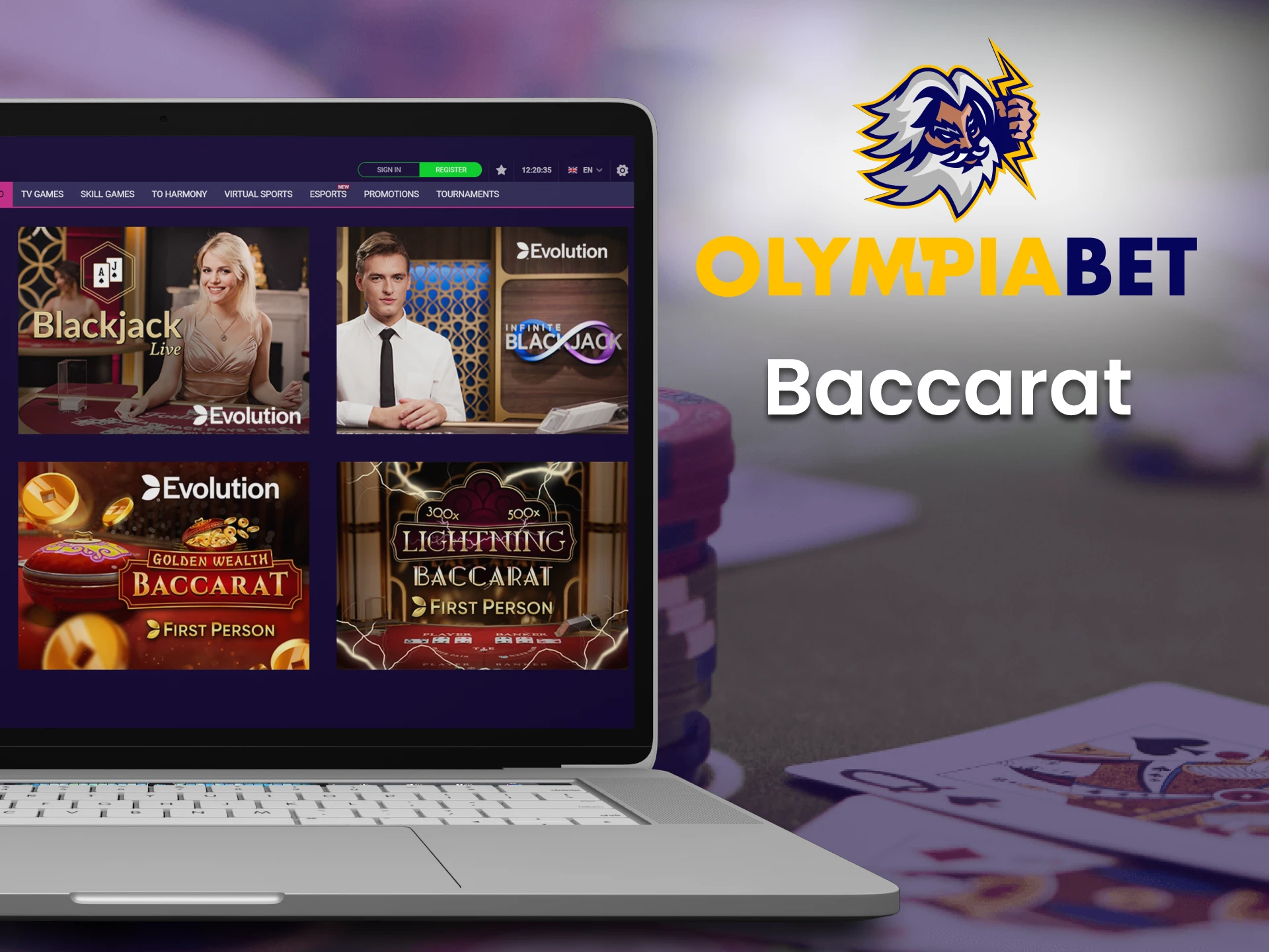 Opt for games at the baccarat casino from Olimpiabet.