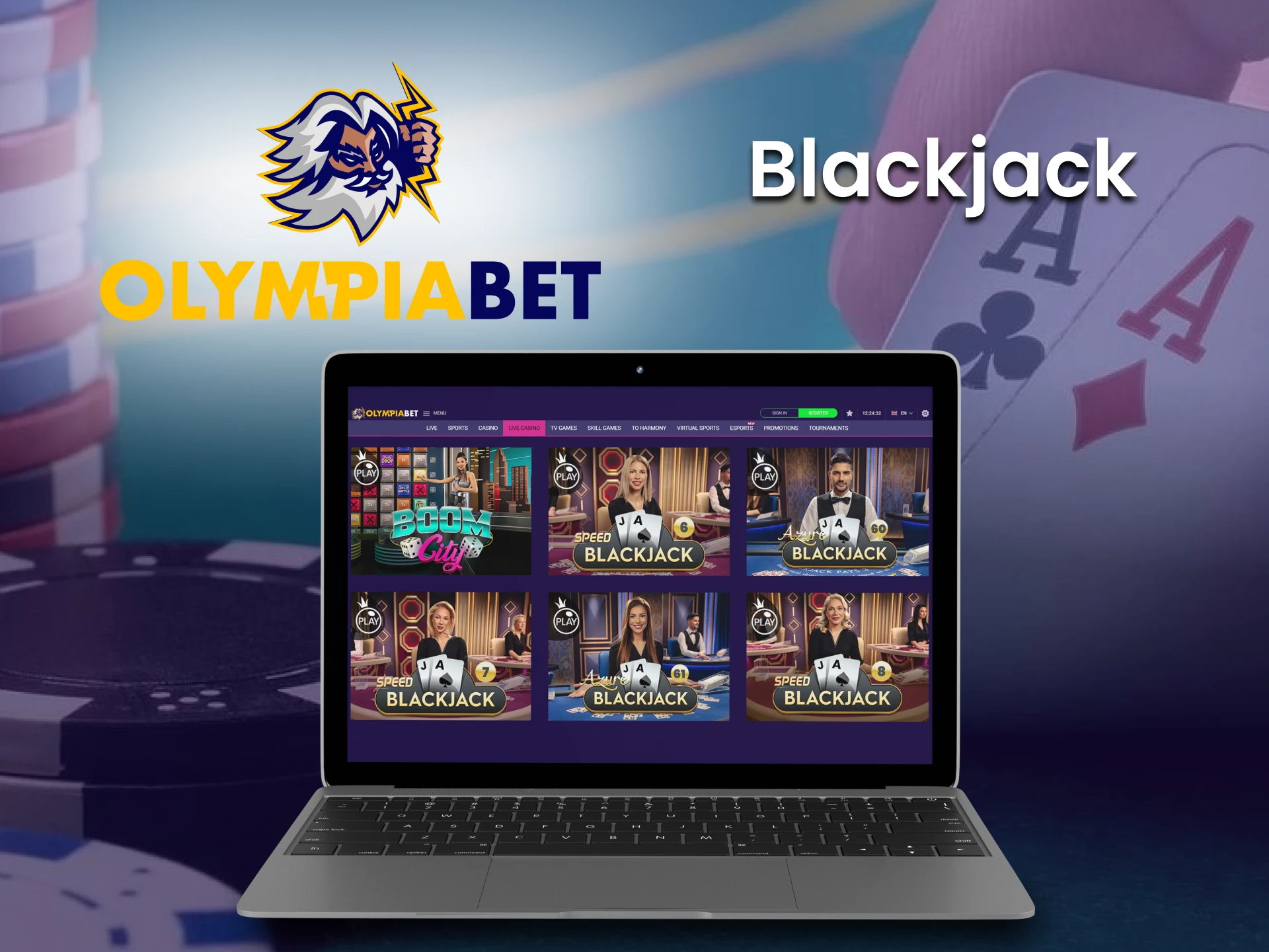 Opt for games at the blackjack casino from Olimpiabet.