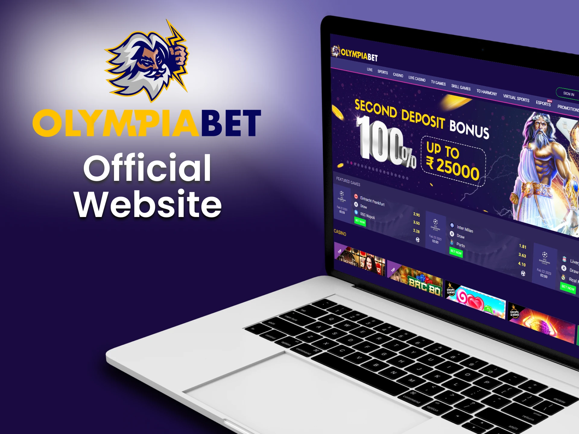 Visit the official page to find out all the features of Olimpaibet.