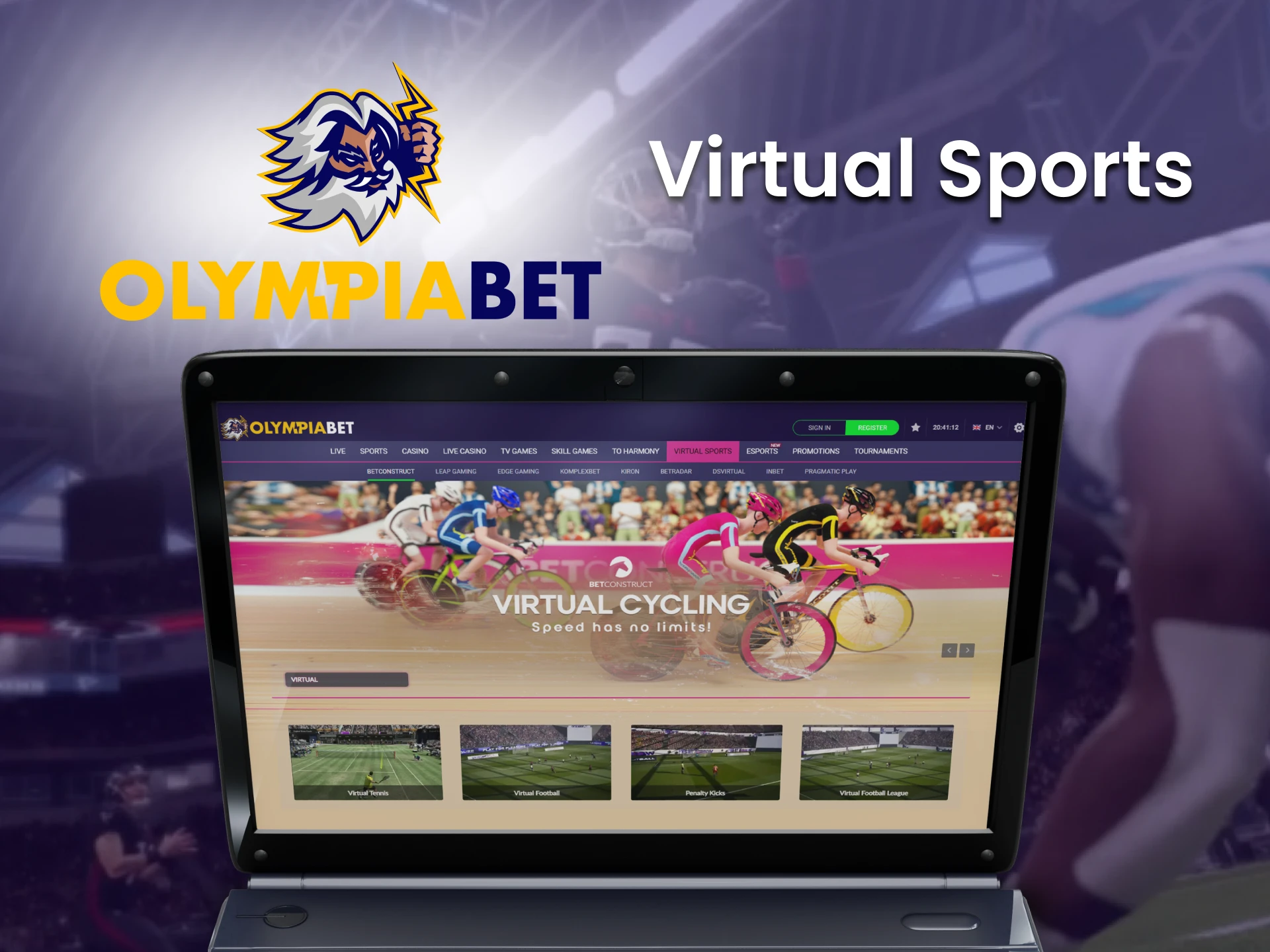 Bet on virtual sports with Olimpiabet.