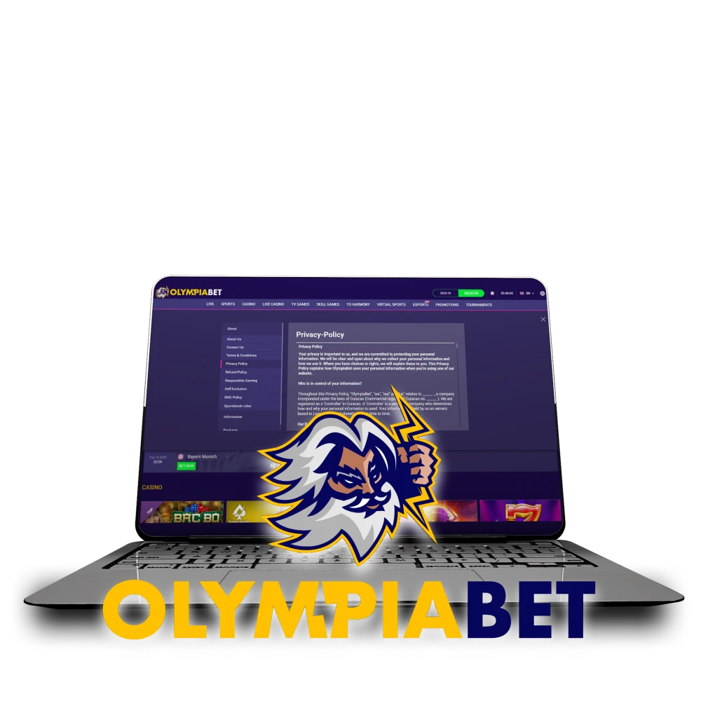 It is absolutely safe to enter user data at Olimpiabet.