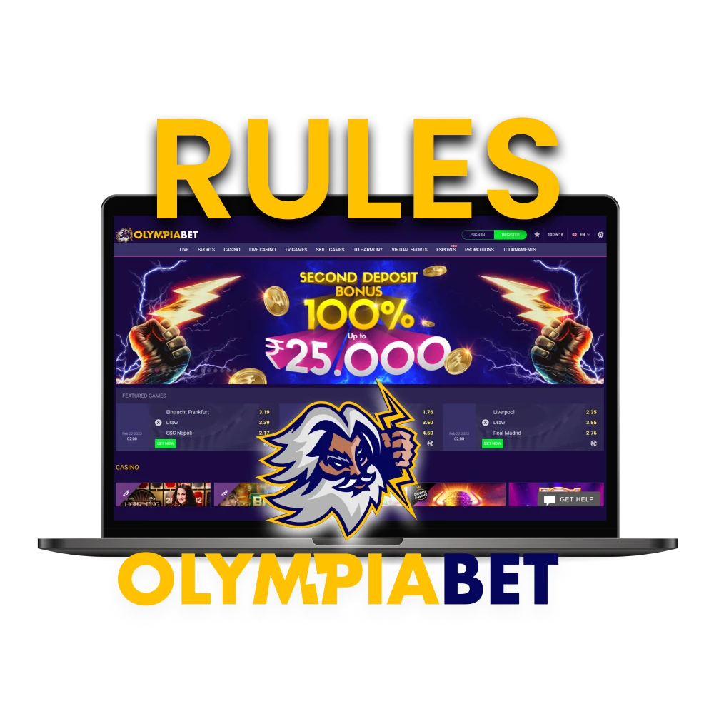 Learn the rules for using the Olimpaibet service.